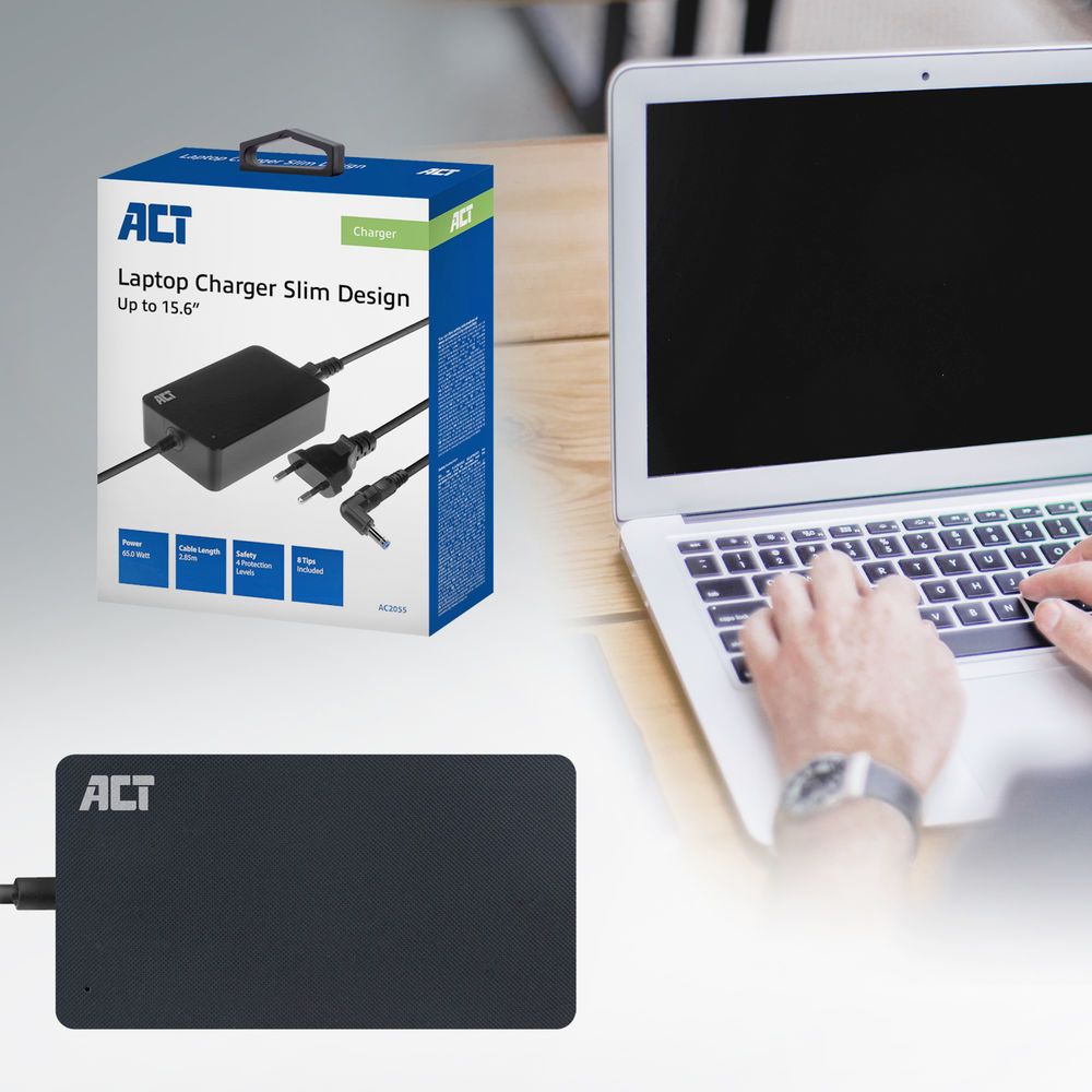 ACT AC2055 20V / 3,25A 65W univerzális hálózati notebook töltő