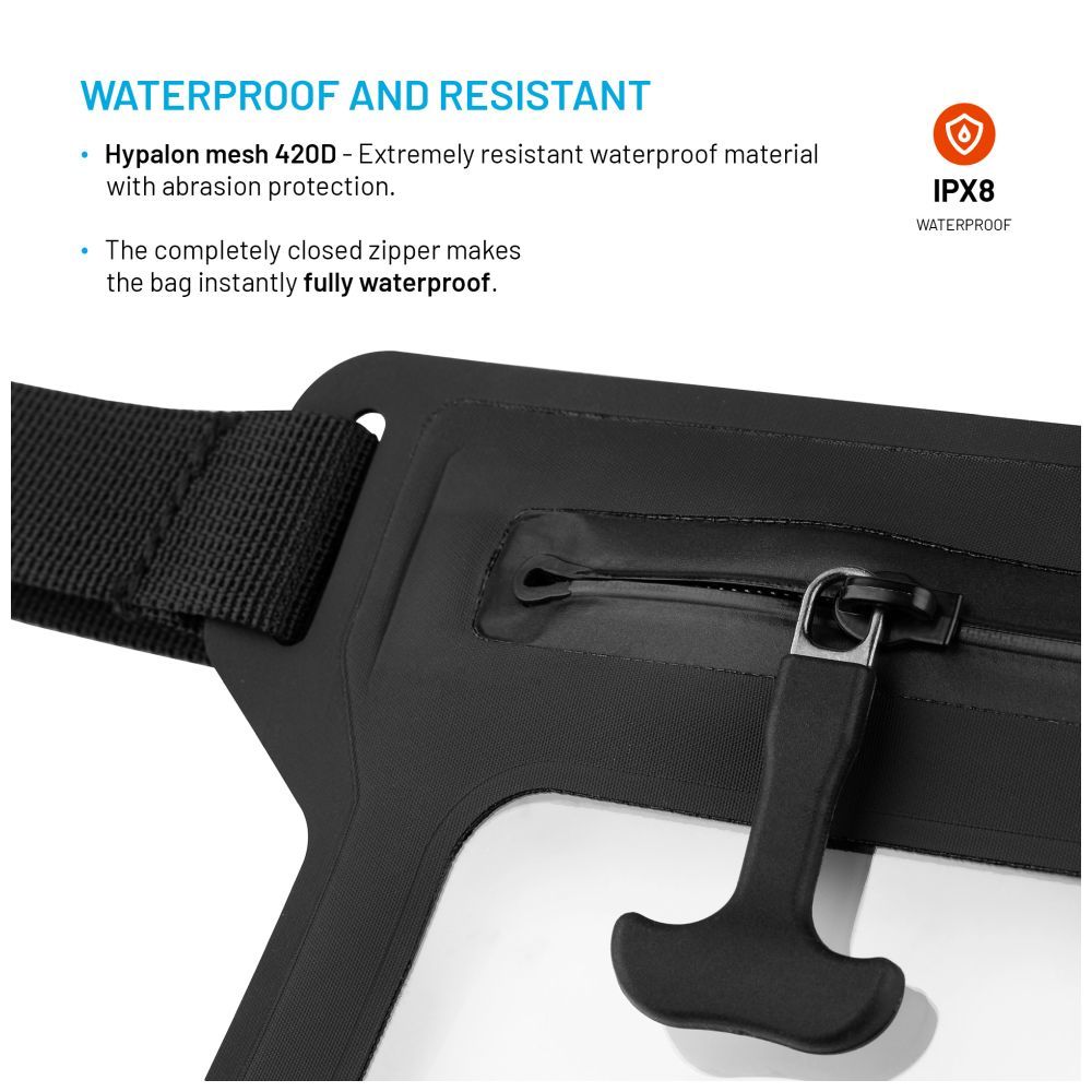 FIXED vízálló övtáska, fekete