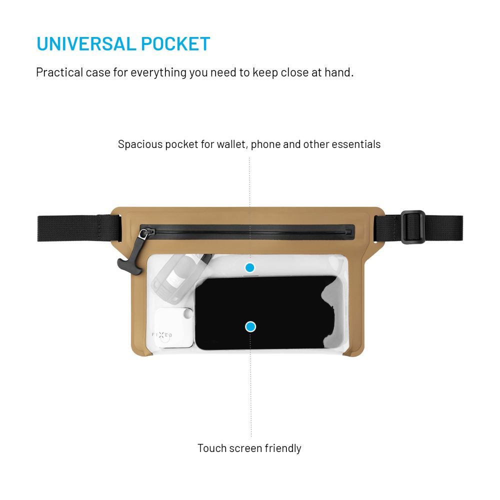 FIXED vízálló övtáska, khaki