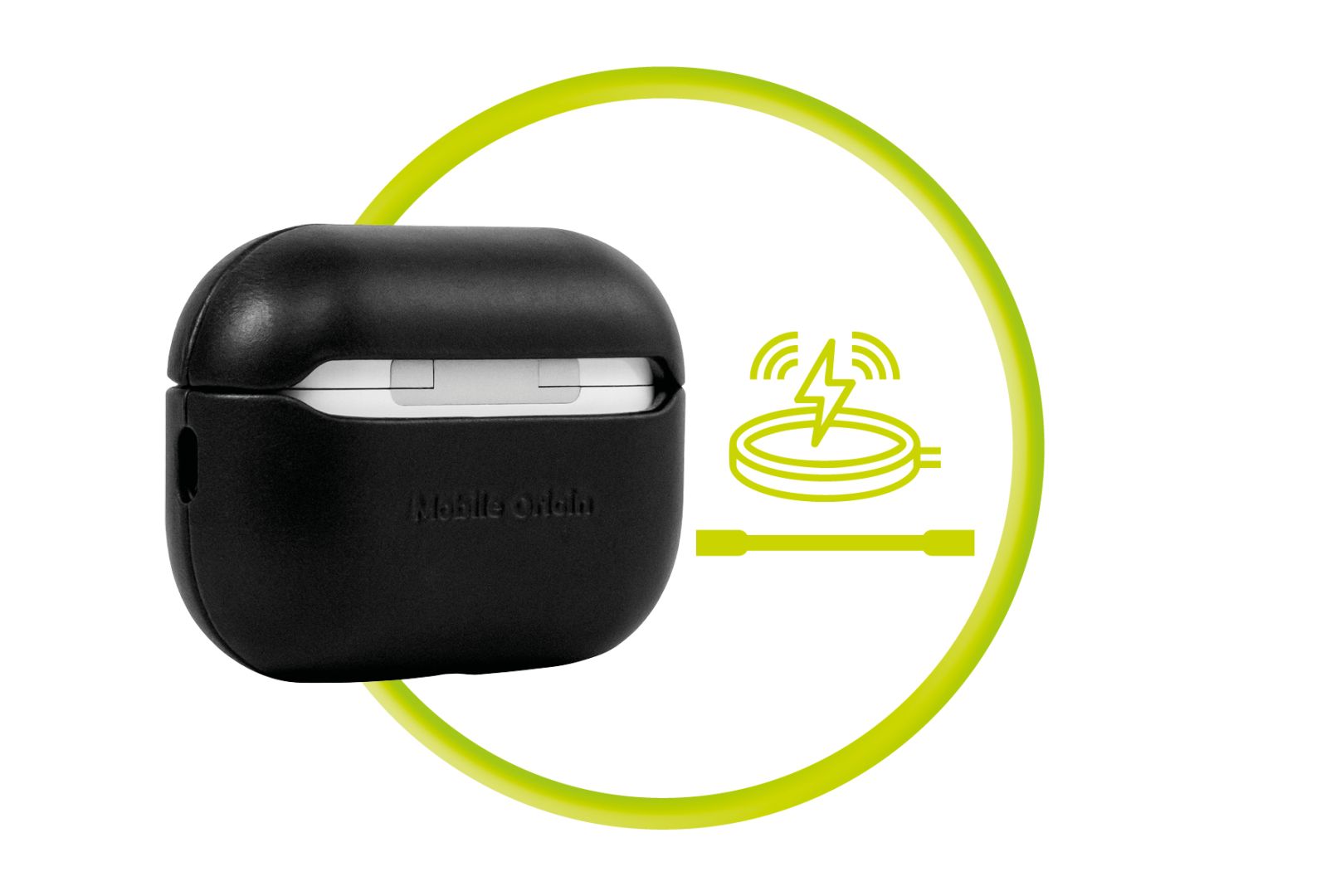 Mobile Origin AirPods Pro 2 Leather Case Black