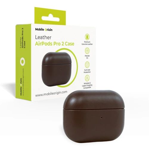 Mobile Origin AirPods 4 Leather case Brown