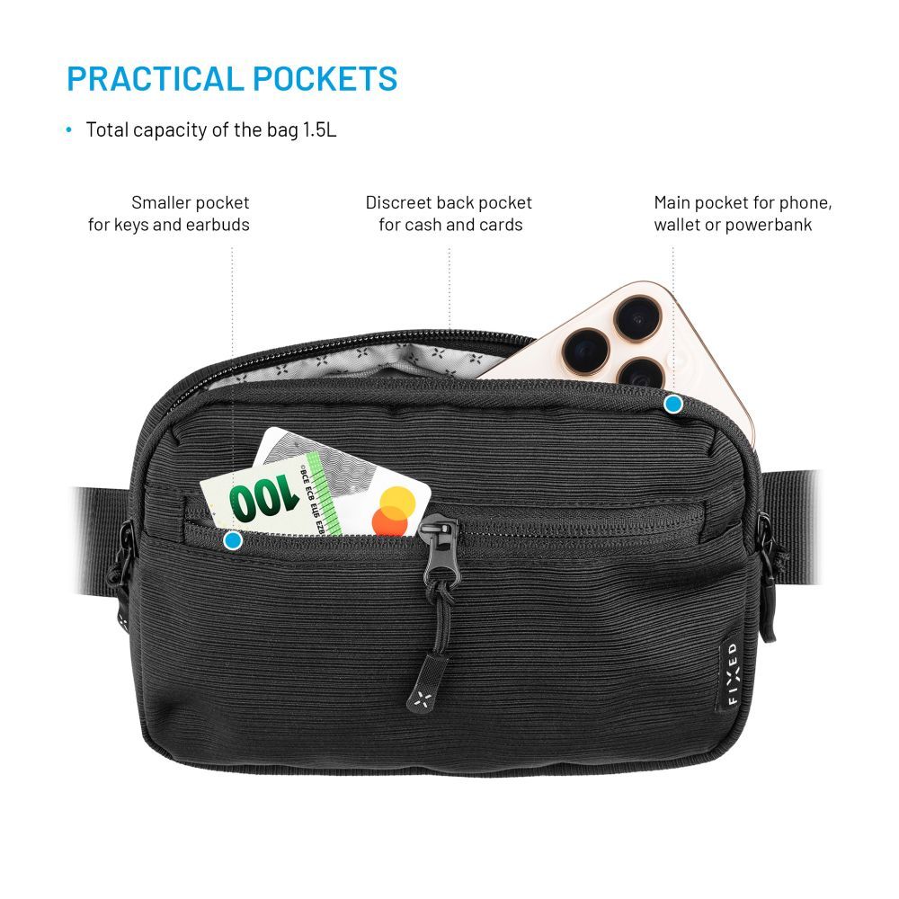 FIXED övtáska, fekete