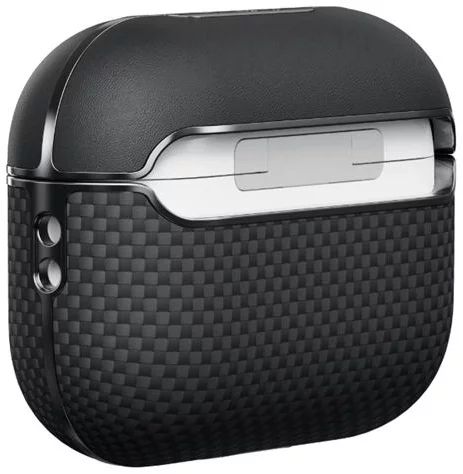 Pitaka Aramid Fiber Magnetic Case for AirPods Pro2 Black/Grey