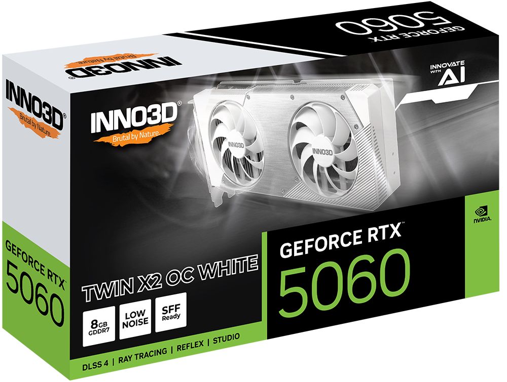Inno3D GeForce RTX5060 8GB DDR7 Twin X2 OC White