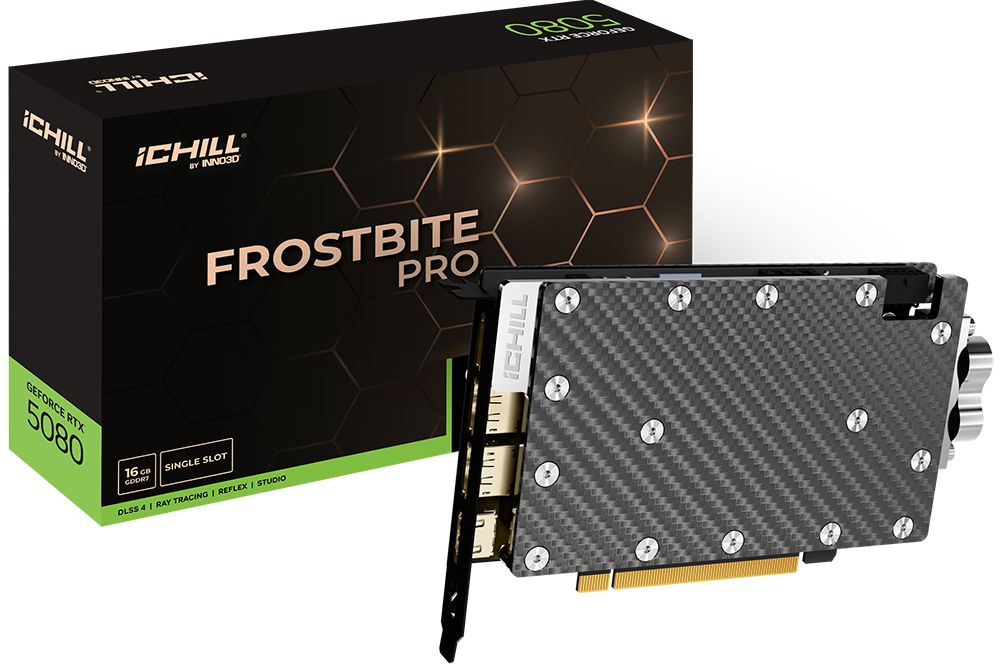Inno3D GeForce RTX5080 16GB GDDR7 iChill Frostbite Pro