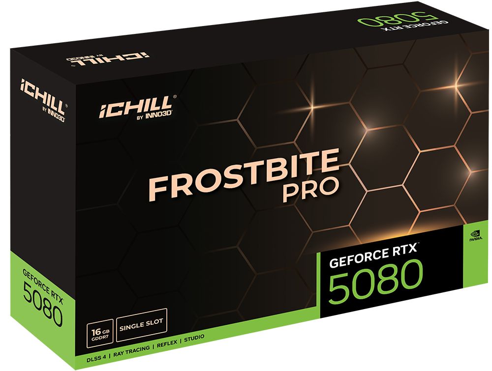 Inno3D GeForce RTX5080 16GB GDDR7 iChill Frostbite Pro