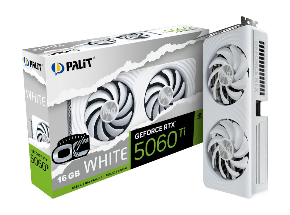 Palit GeForce RTX5060 Ti 16GB DDR7 White OC