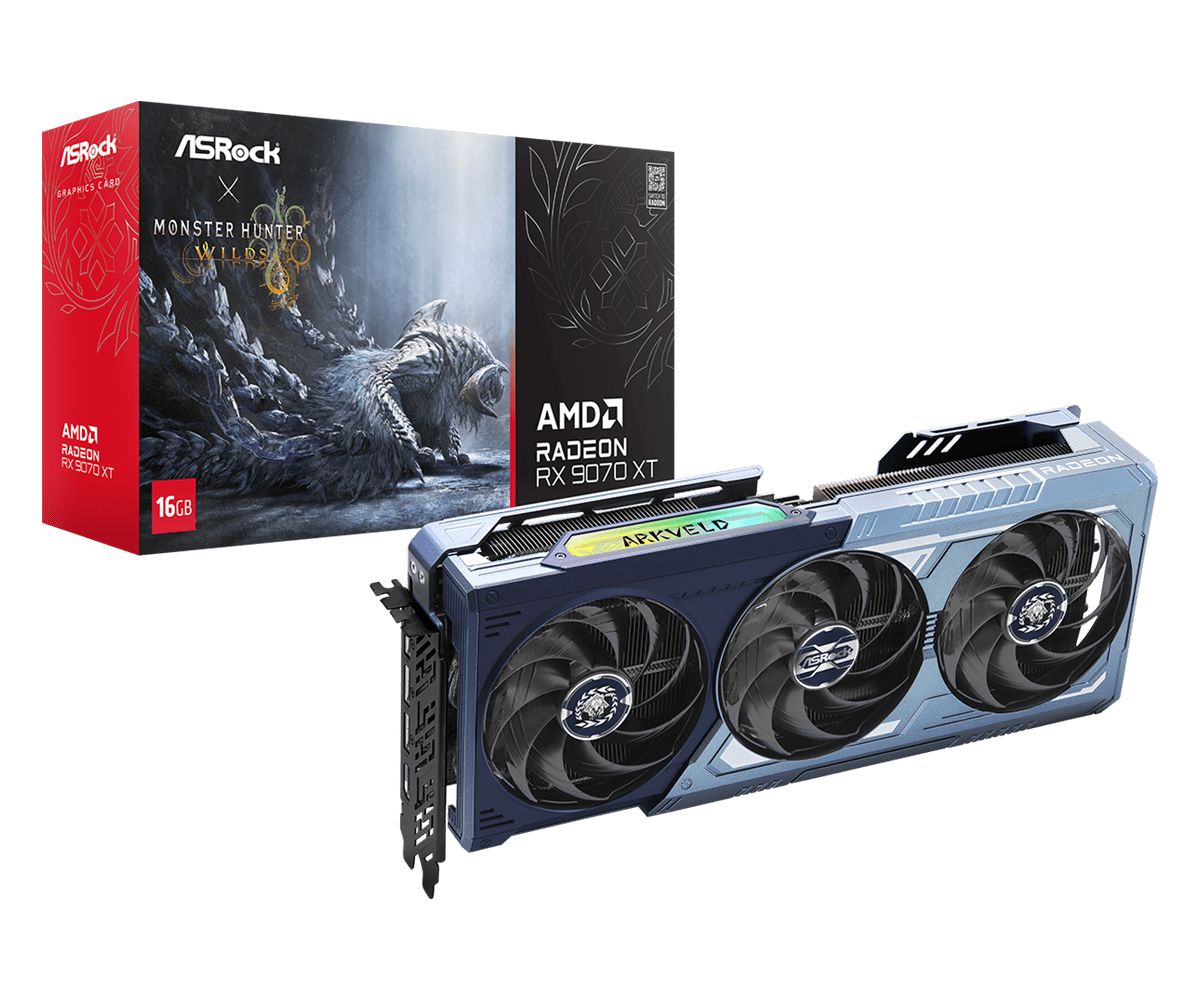 ASRock Radeon RX9070 XT Monster Hunter Wilds Edition 16GB
