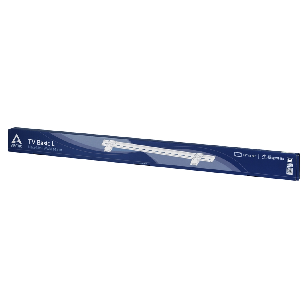 Arctic TV Basic L Ultra-Slim Wall Mount for extra large TVs Black