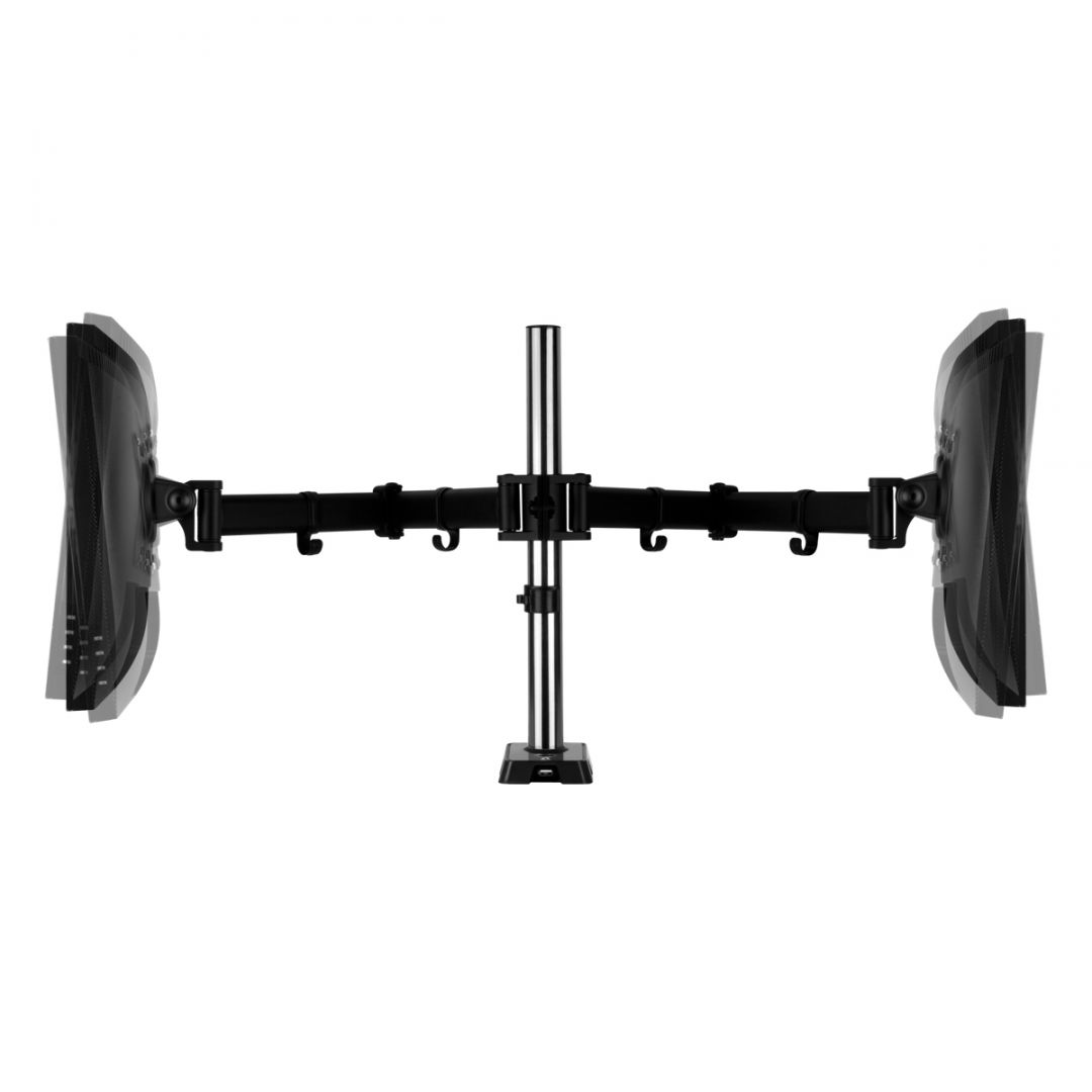 Arctic Z2 Gen 3 Desk Mount Dual Monitor Arm with USB Hub Black