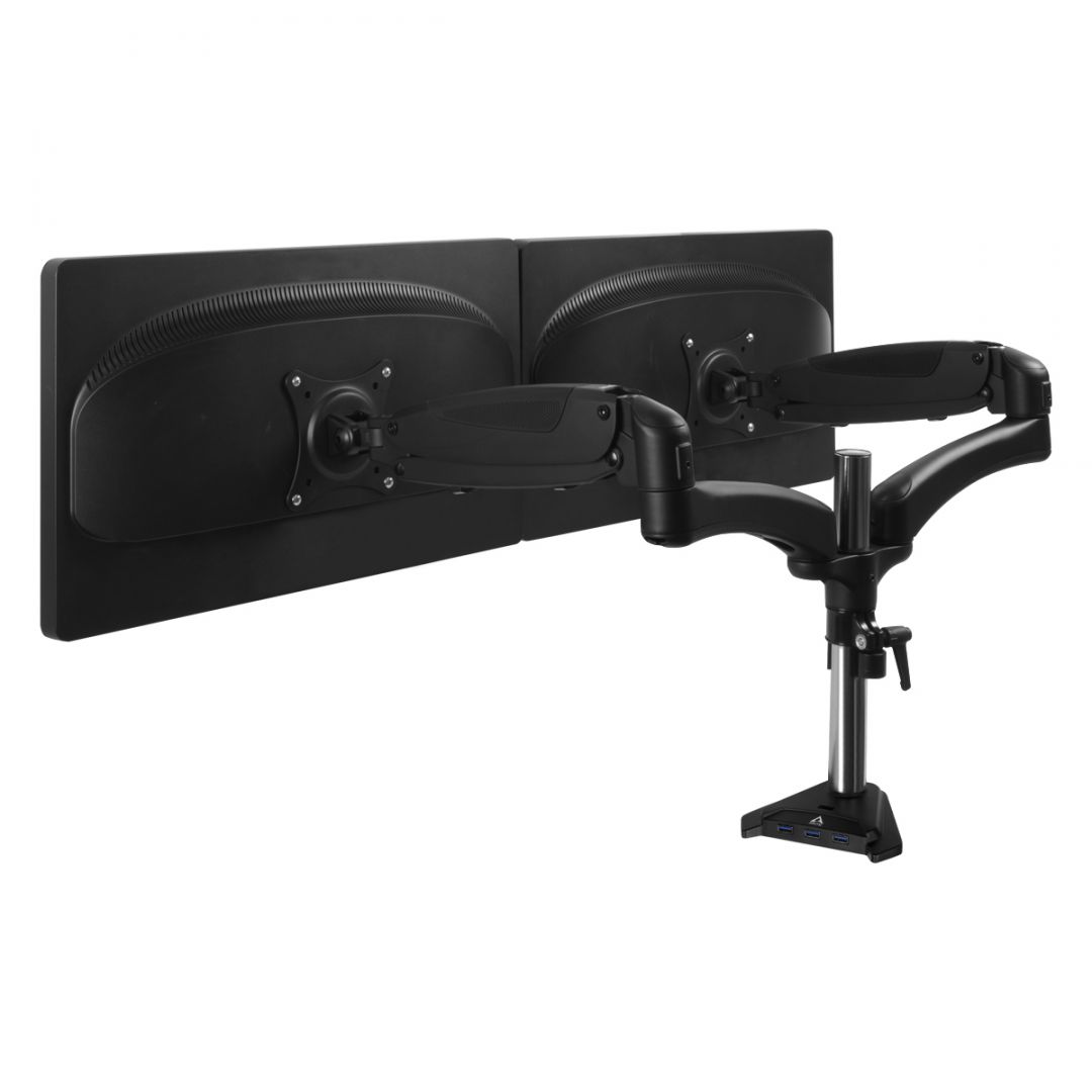 Arctic Z2-3D Gen 3 Desk Mount Gas Spring Dual Monitor Arm Black
