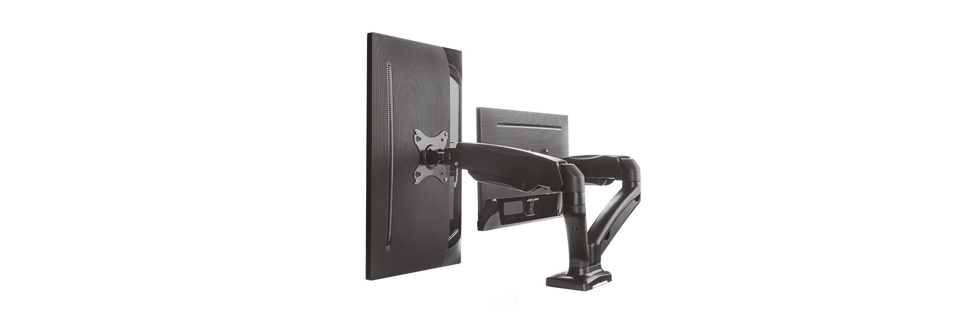 Raidsonic IcyBox IB-MS304-T Monitor Stand Table Support For Two Monitors Up To 27