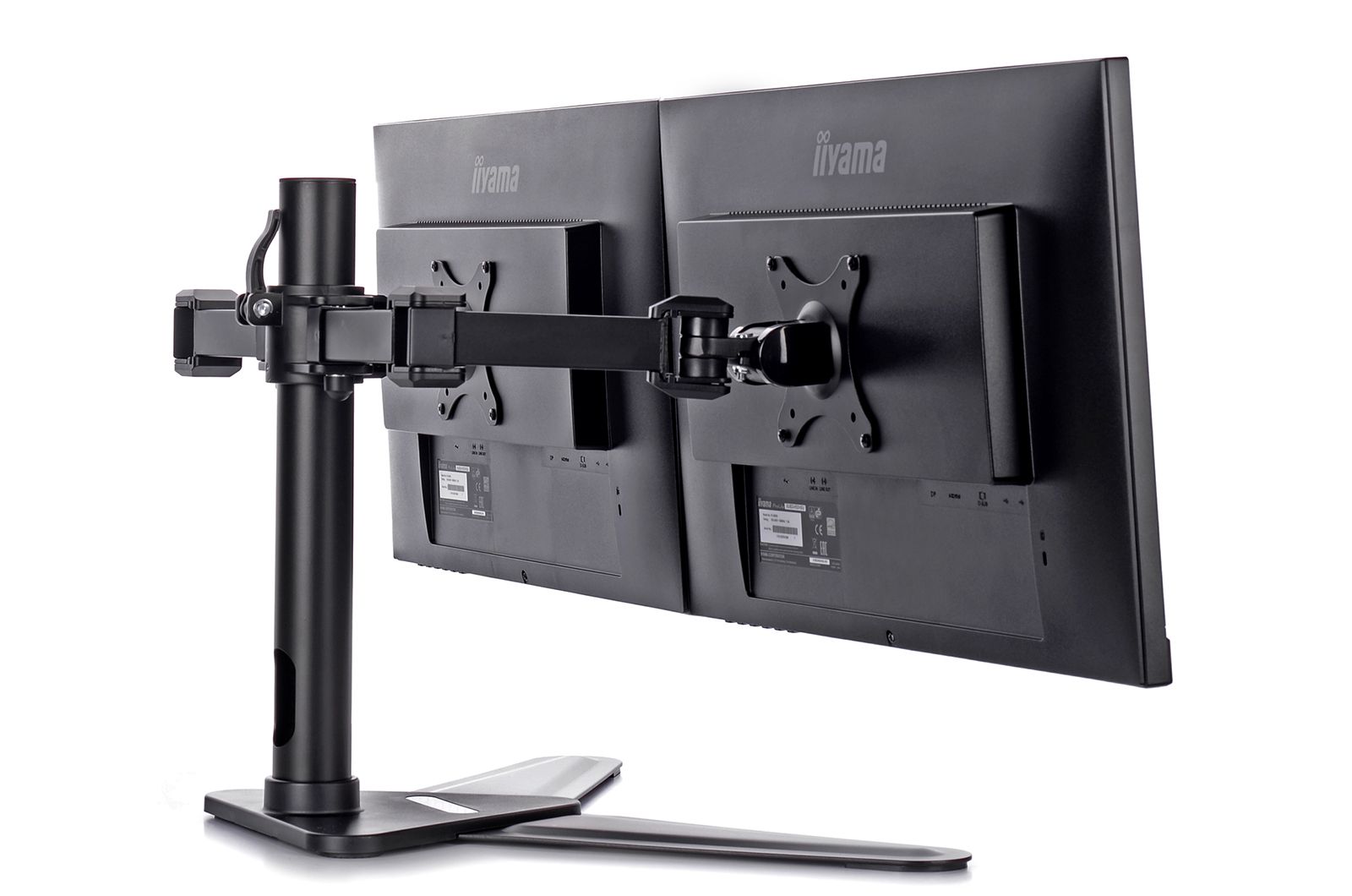 iiyama DS1002D-B1 Comfortable Dual Desktop Stand Black