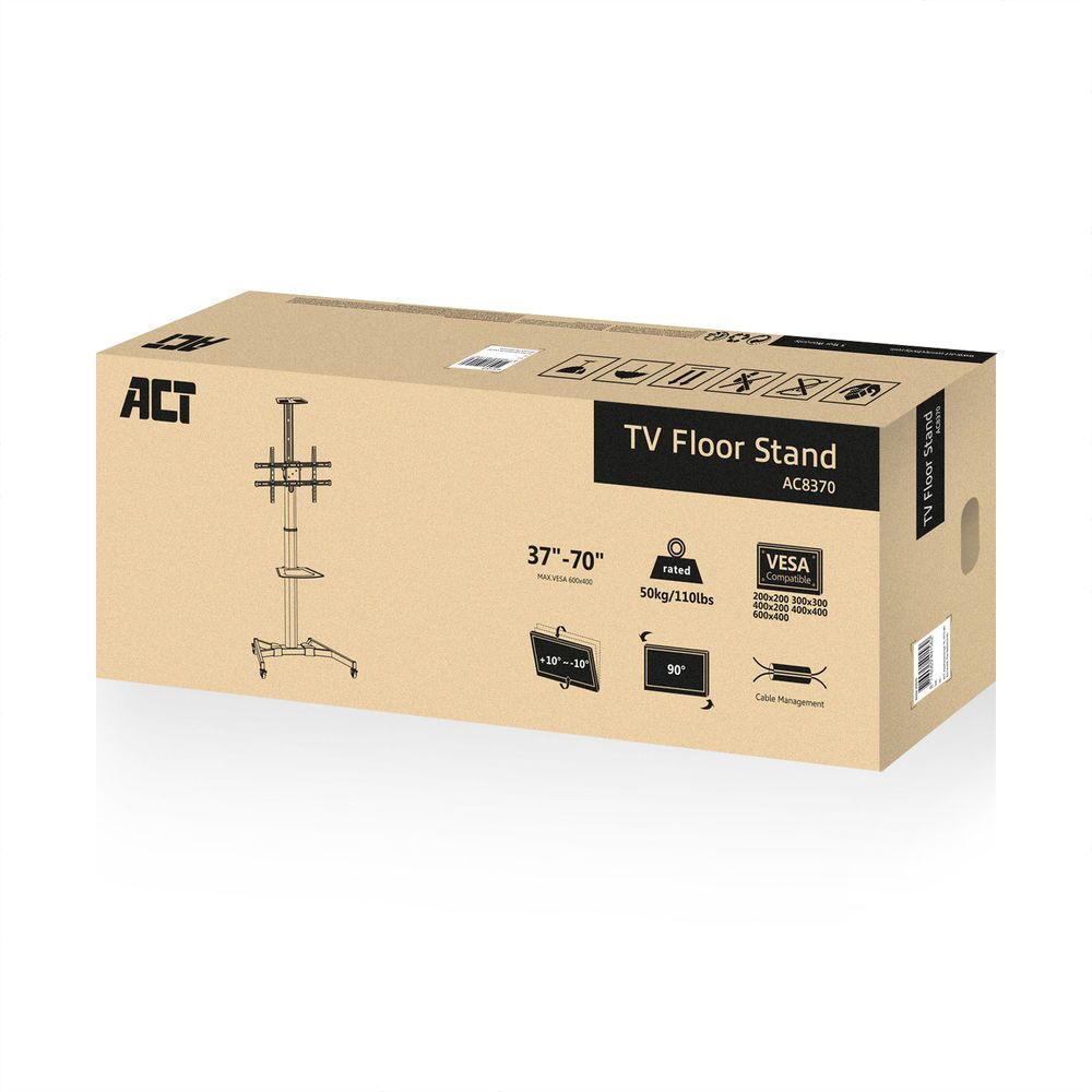 ACT AC8370 Mobile tv/monitor floor stand 37