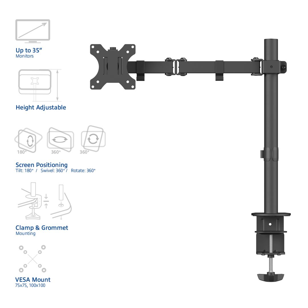 ACT AC8301 Single Monitor Arm 10