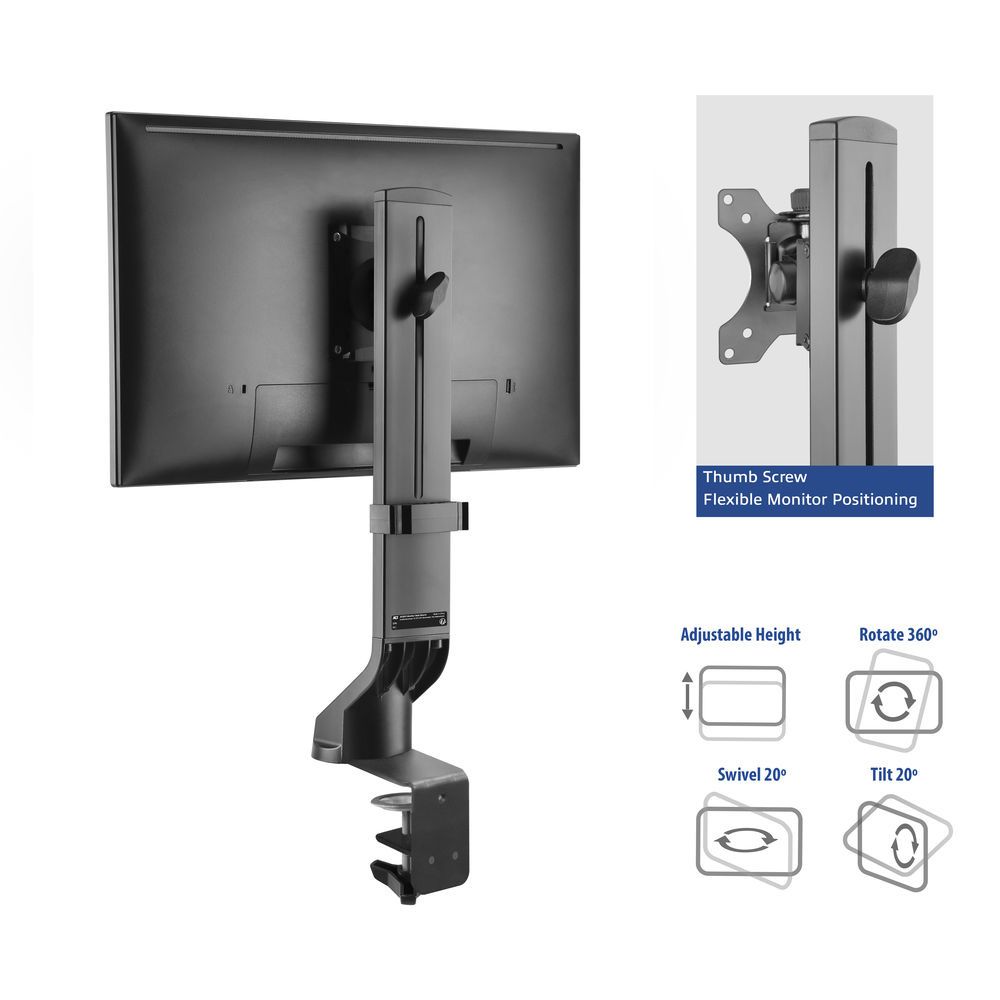 ACT AC8321 Single Monitor Arm Office Quick Height Adjustment 10