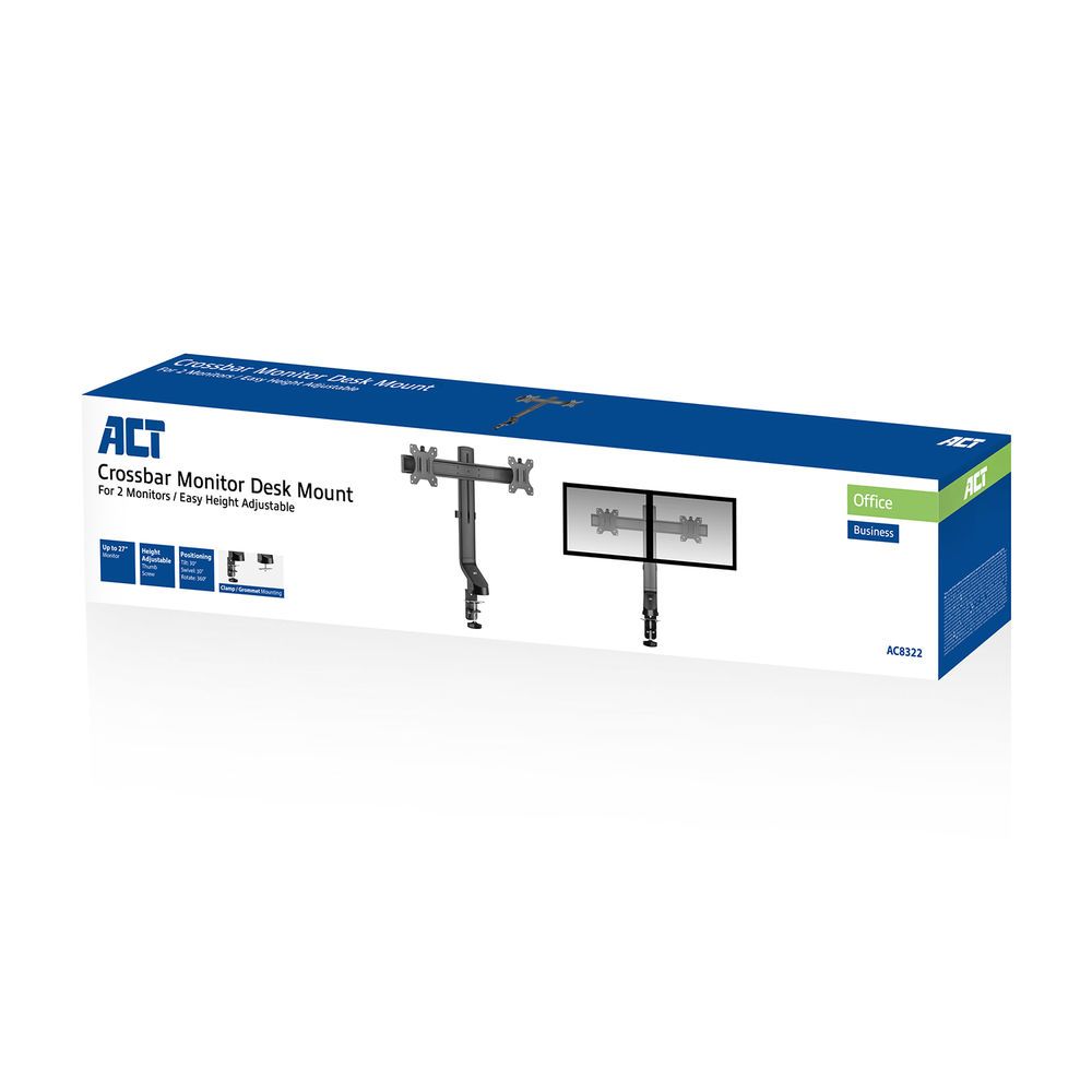 ACT AC8322 Dual Monitor Arm Office Quick Height Adjustment 10