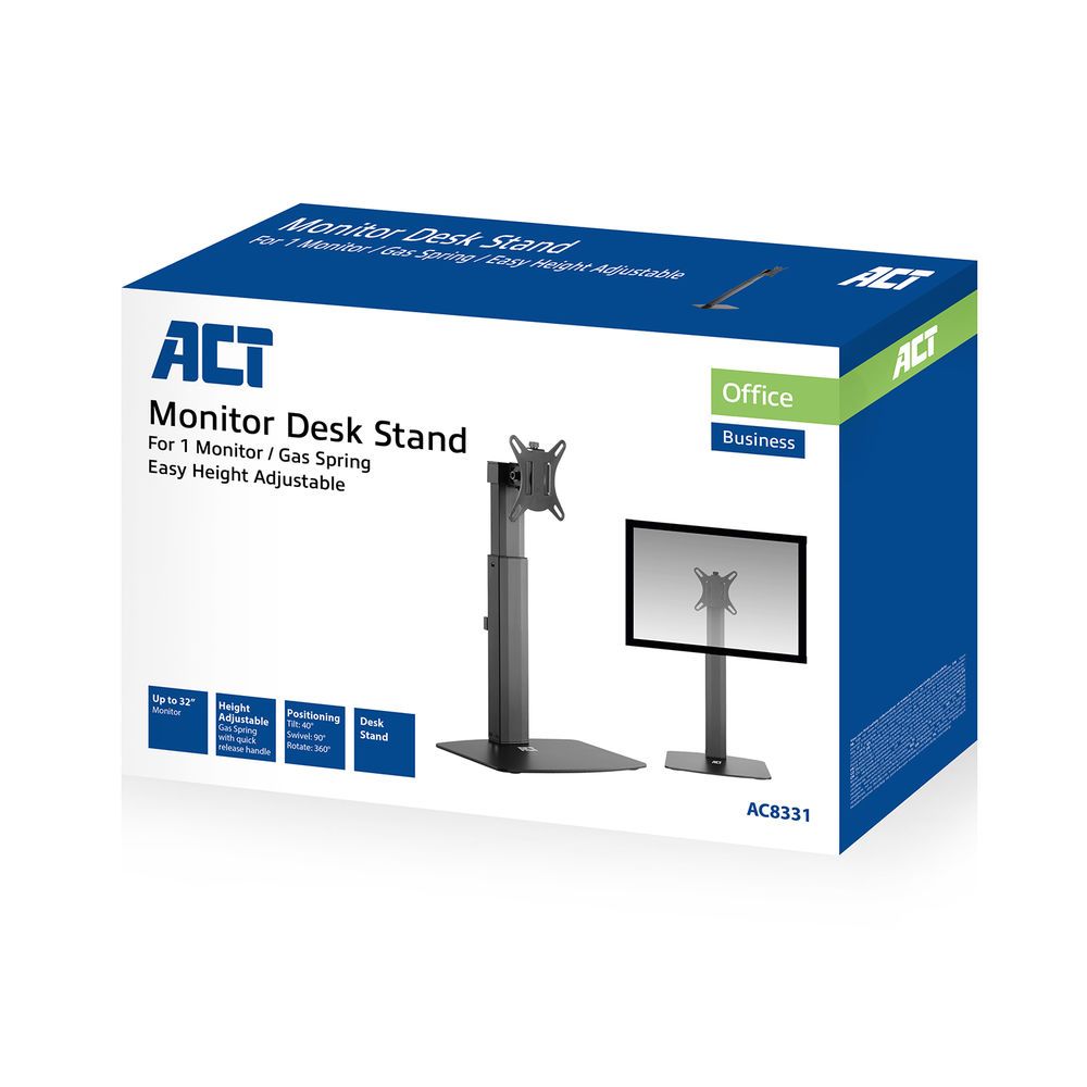ACT AC8331 Free Standing Gas Spring Monitor Arm Office 10