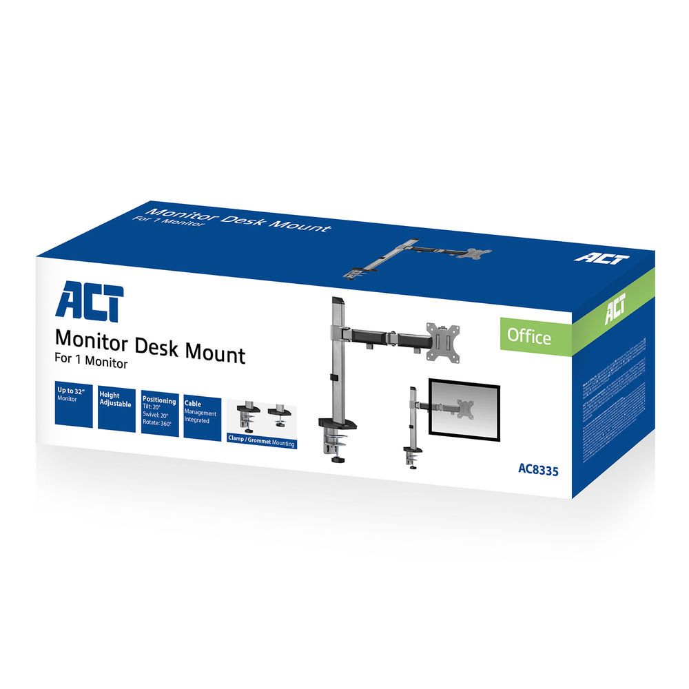 ACT AC8335 Single Monitor Arm Office 17