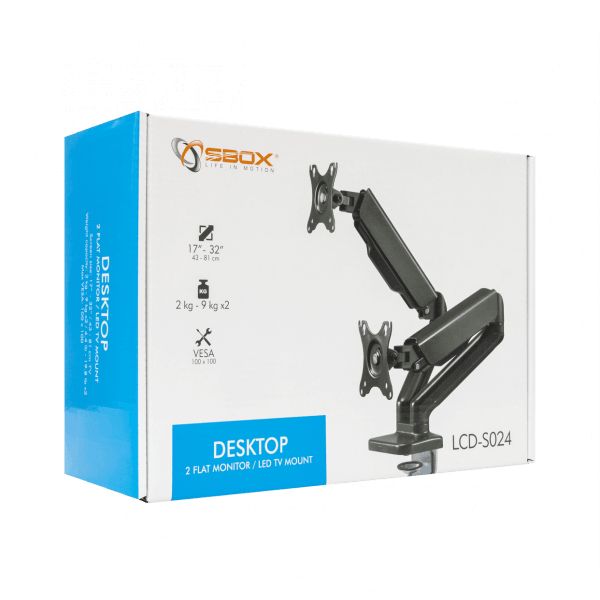 SBOX LCD-S024 Desktop Mount 17
