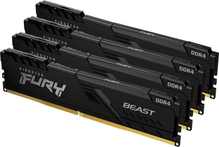 Kingston 128GB DDR4 3600MHz Kit(4x32GB) Fury Beast Black