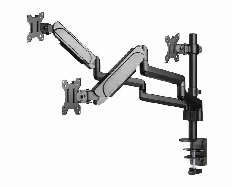 Gembird MA-DA3-01 Desk mounted adjustable mounting arm for 3 monitors full-motion 17