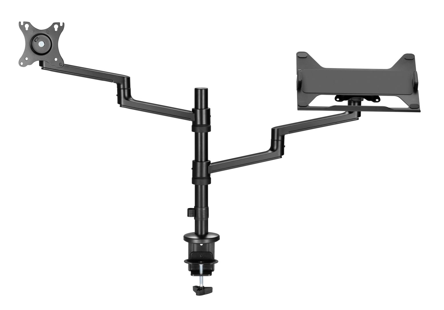 Gembird MA-DA-04 Desk mounted adjustable monitor arm with notebook tray 17