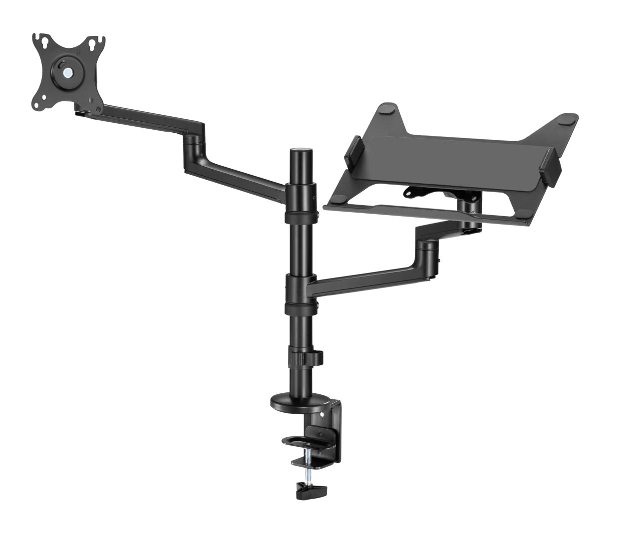 Gembird MA-DA-04 Desk mounted adjustable monitor arm with notebook tray 17