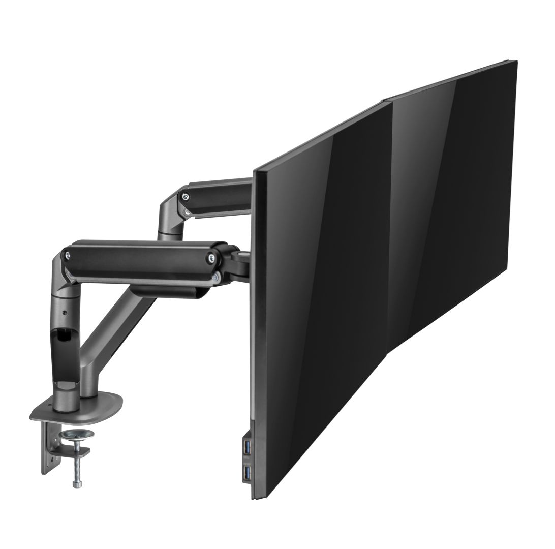 Gembird MA-DA2-05 Desk mounted adjustable double monitor arm 17