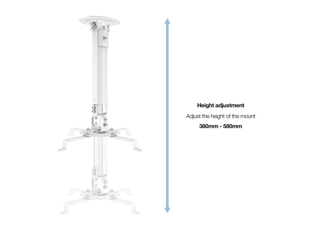 Multibrackets M Universal Projector Ceiling Mount I White