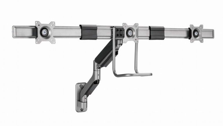 Gembird MA-WA3-01 Wall mounted adjustable monitor arm for 3 monitors 17