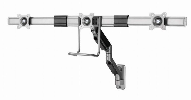 Gembird MA-WA3-01 Wall mounted adjustable monitor arm for 3 monitors 17