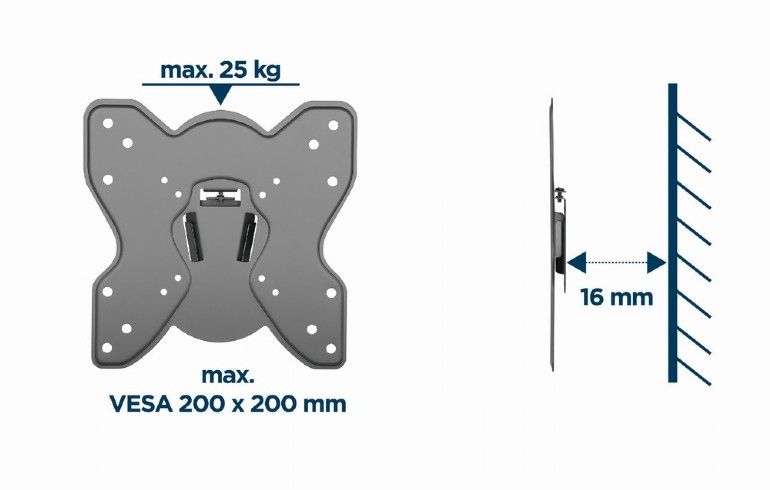 Gembird WM-42F-03 TV Wall Mount 23