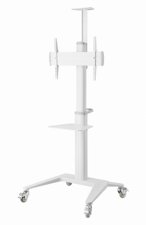 Gembird TVS-70T-02-W Aluminum TV floor stand with caster wheels 37