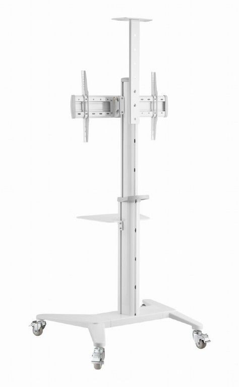 Gembird TVS-70T-02-W Aluminum TV floor stand with caster wheels 37