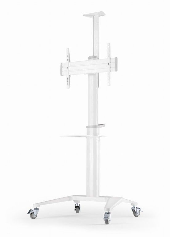 Gembird TVS-70T-02-W Aluminum TV floor stand with caster wheels 37