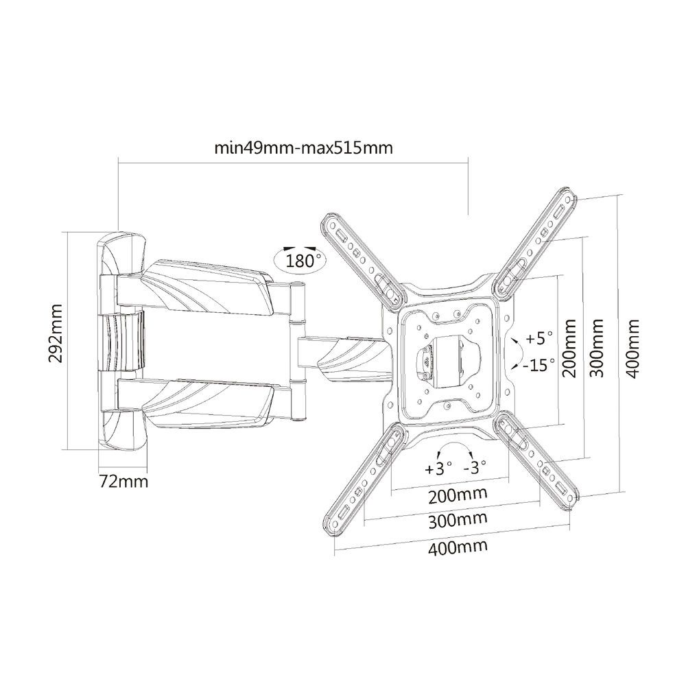 ACT Full Motion TV Wall Mount 23