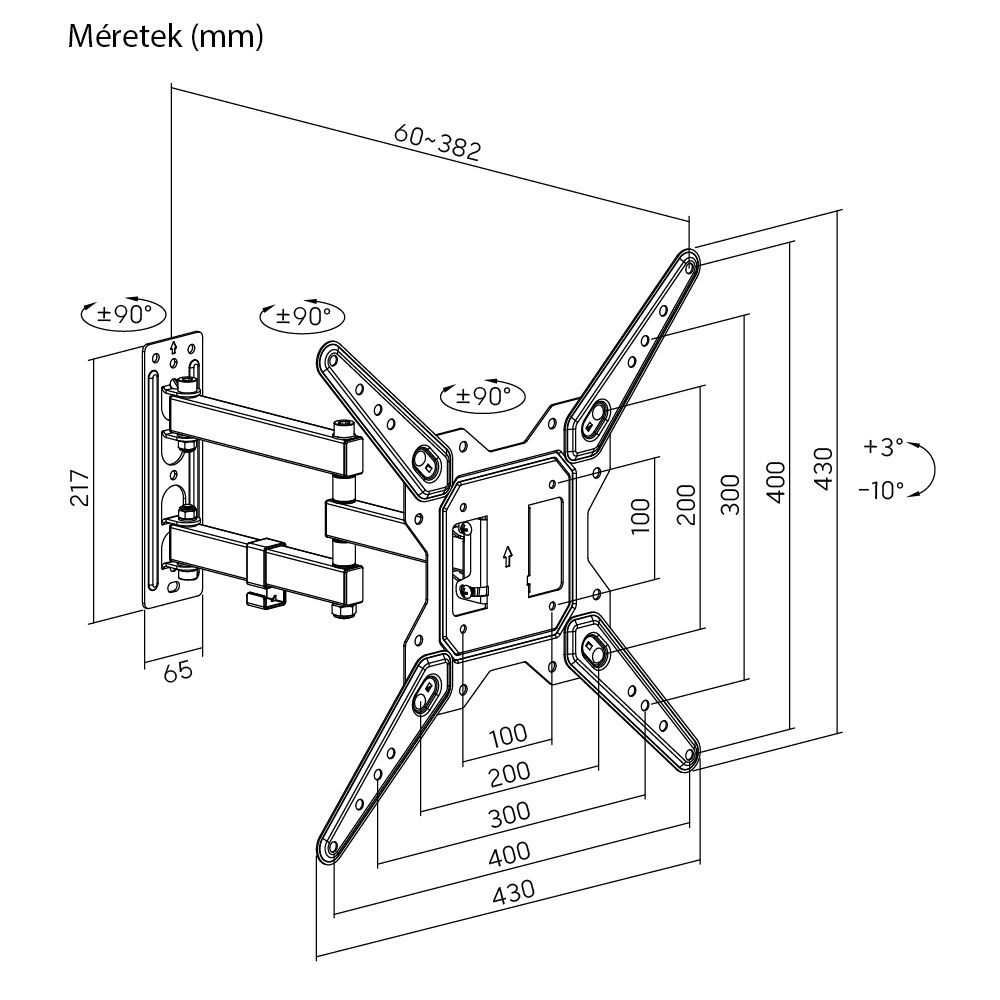 Stansson WM-2355 TV Wall mount 23