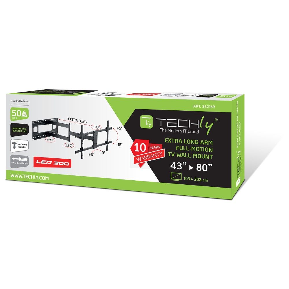 TECHLY  Wall Bracket Extendable Arm 43