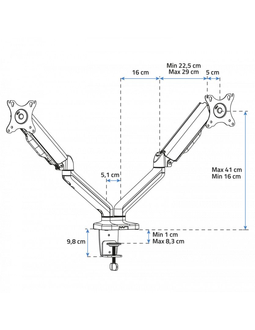 Advance ErgoMounts Dual 17
