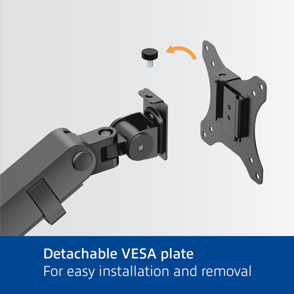 ACT AC8327 Single monitor arm office solid pro with mechanical spring