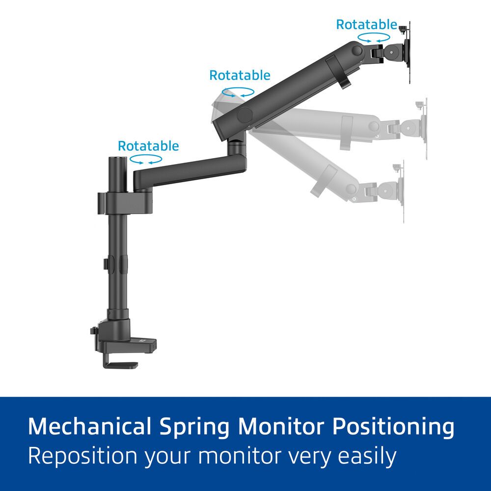 ACT AC8327 Single monitor arm office solid pro with mechanical spring