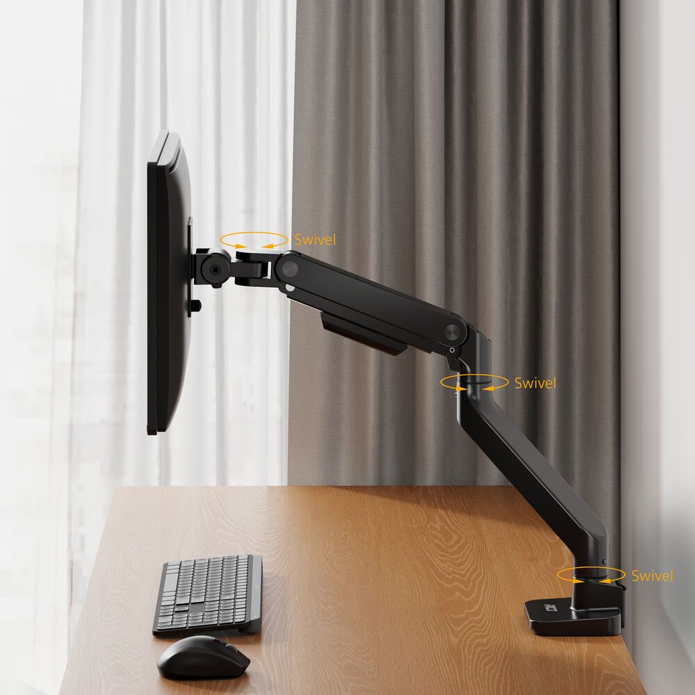 ACT AC8340 Single Monitor Arm Office Premium with Gas Spring