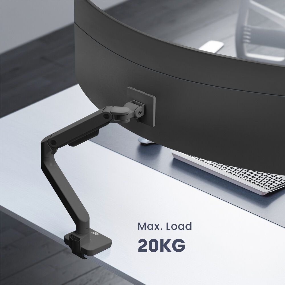 ACT AC8340 Single Monitor Arm Office Premium with Gas Spring