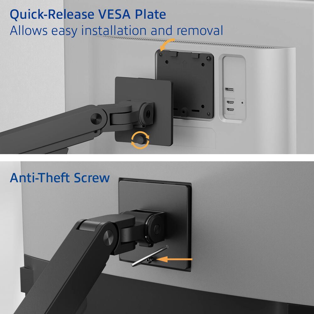 ACT AC8340 Single Monitor Arm Office Premium with Gas Spring