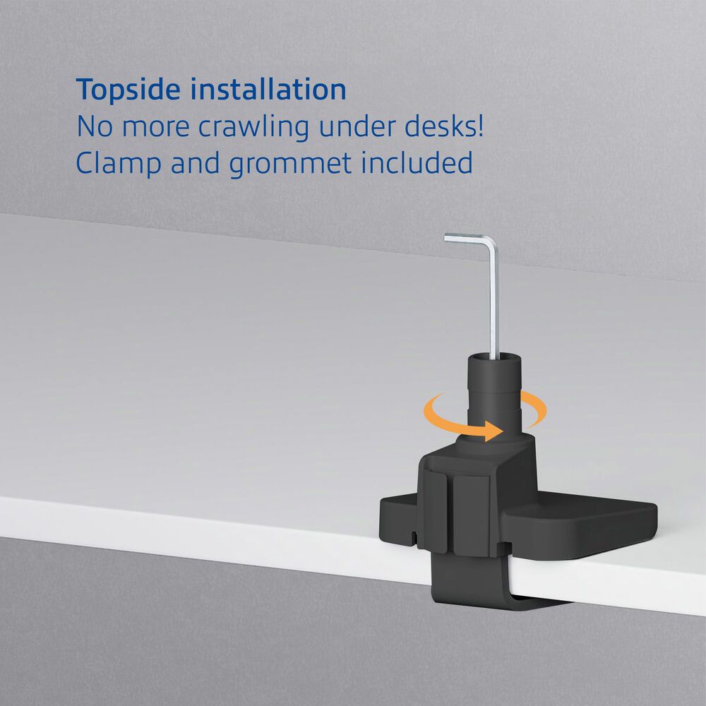 ACT AC8341 Single Monitor Arm and Laptop Arm Office Premium with Gas Spring Pole Mounted