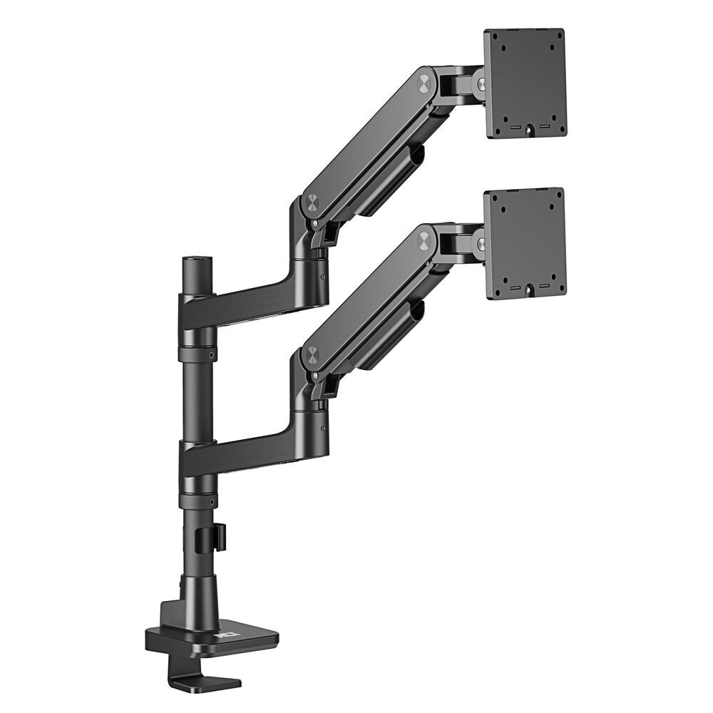 ACT AC8343 Dual Monitor Arm Office Premium with Gas Spring Pole Mounted