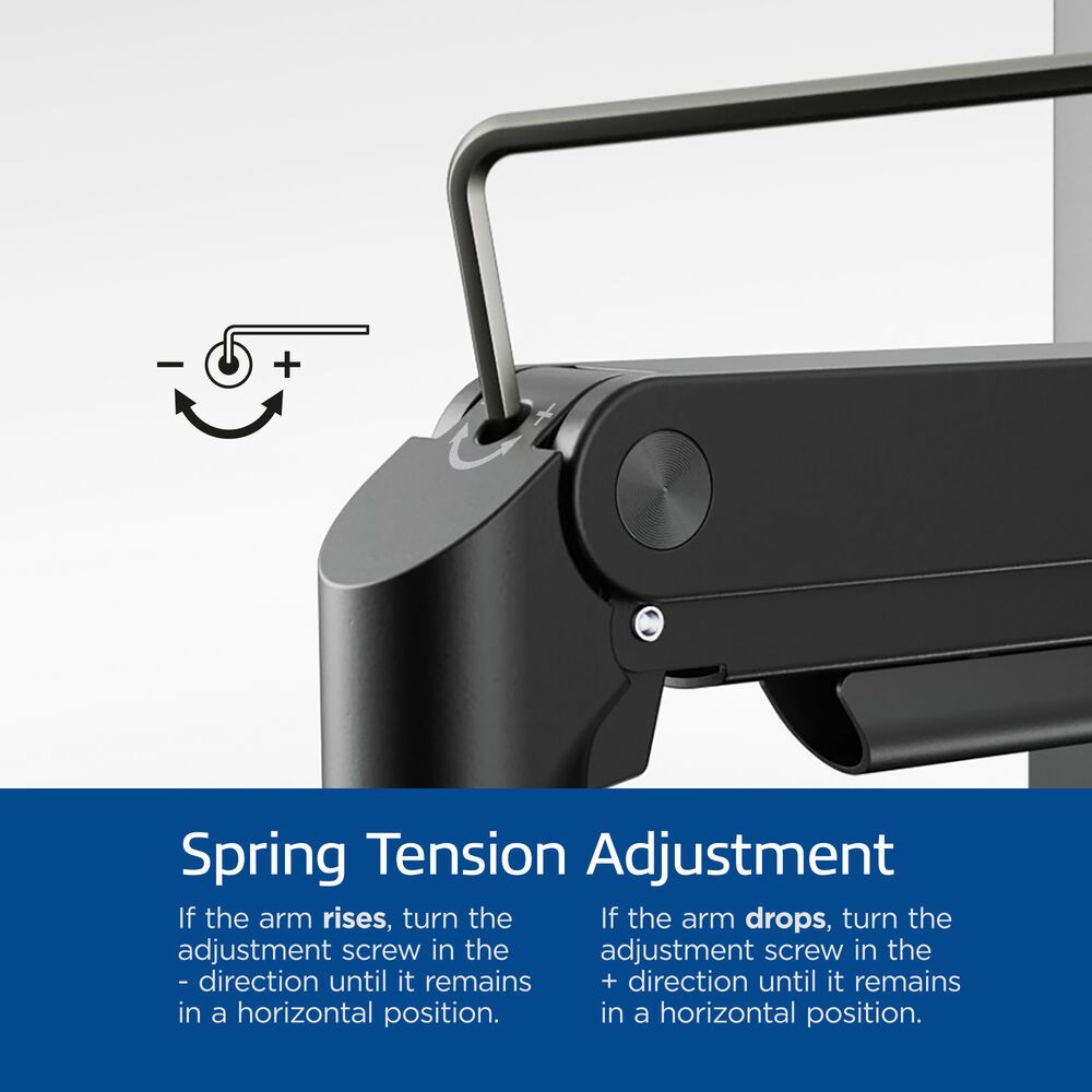 ACT AC8344 Dual Monitor Arm Office Premium with Gas Spring Crossbar