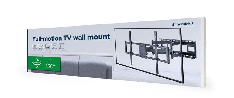 Gembird WM-120ST-01 Full-motion TV wall mount 60