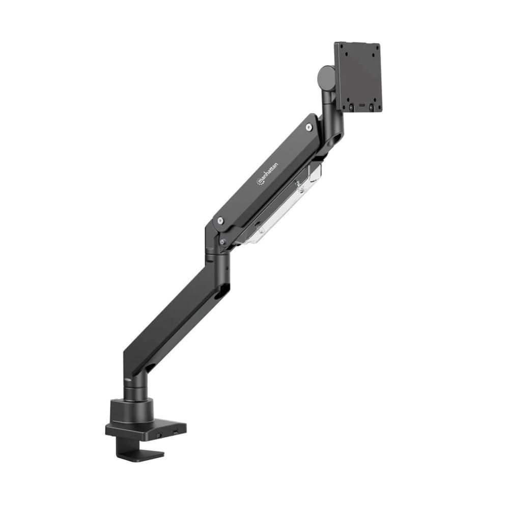Manhattan Ultra heavy-Dusty Aluminium Gas Spring Single Desk Mount with USB Port 17